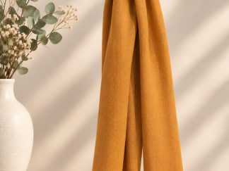 echarpe lin ocre orange